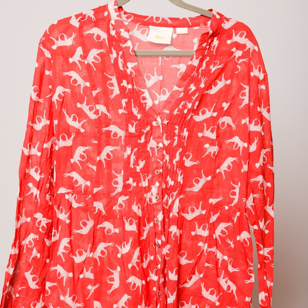 Women's Cat Blouse size 14. Maeve